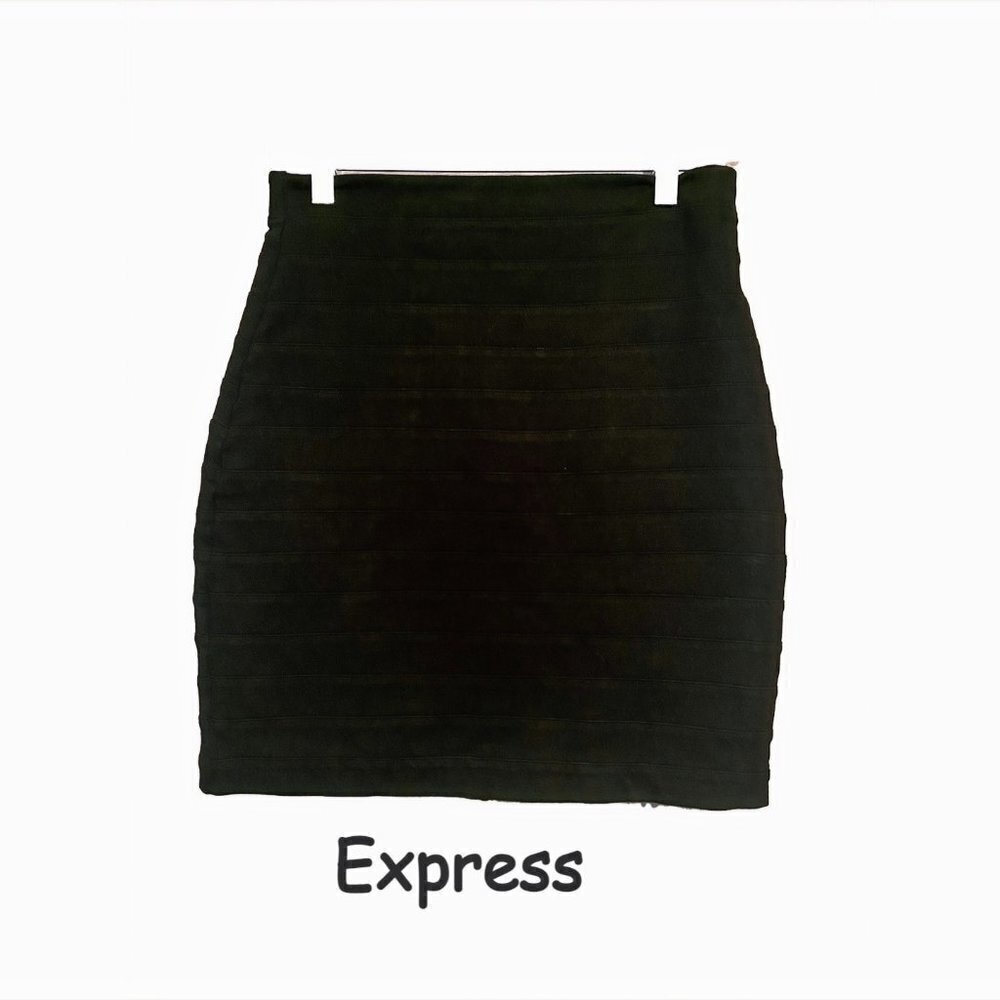 Express Black Mini Skirt